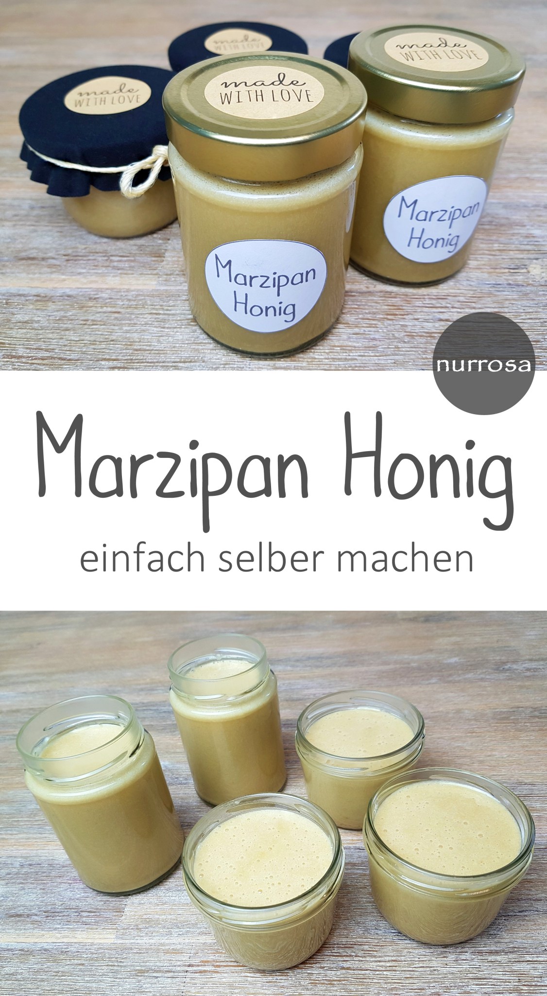 Marzipan Honig selber machen Rezept