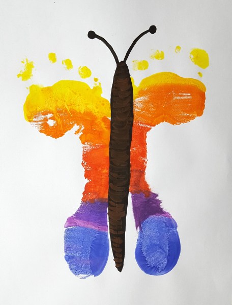 Fußabdruck Schmetterling