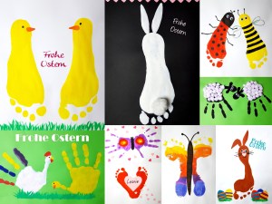 Hand- und Fußabdruck zu Ostern verschenken