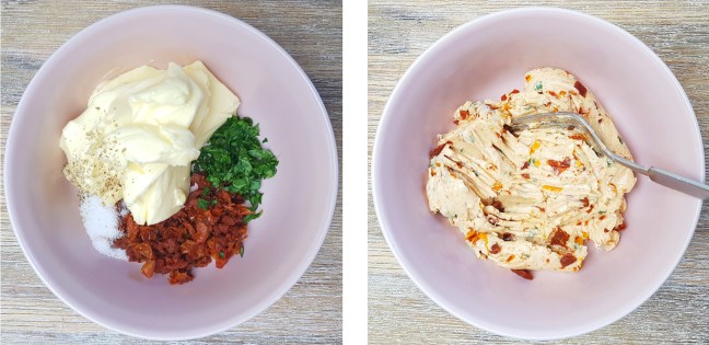 Kräuterbutter Grillbutter Tomate Basilikum