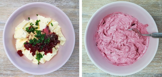Kräuterbutter mit Rote Beete selber machen