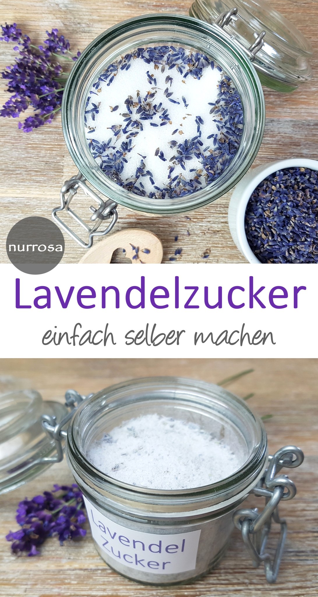 Lavendelzucker selber machen