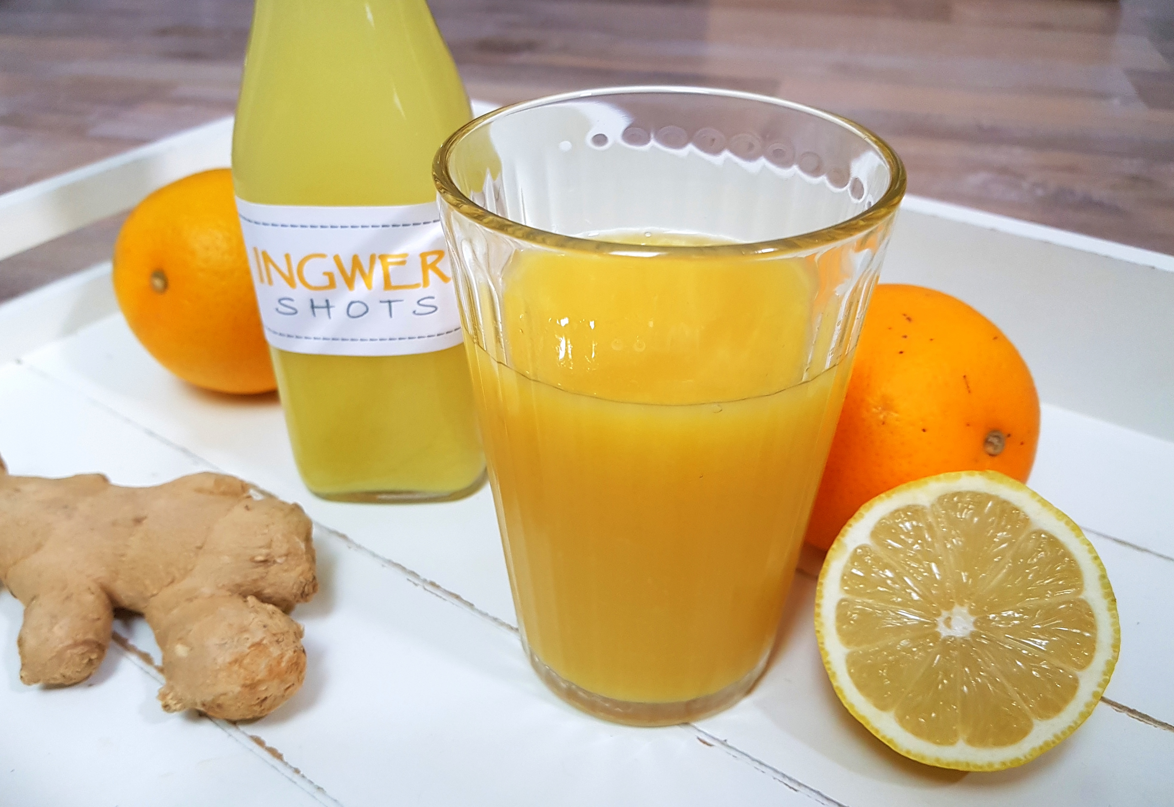 Ingwer Shots Erkältungen vorbeugen