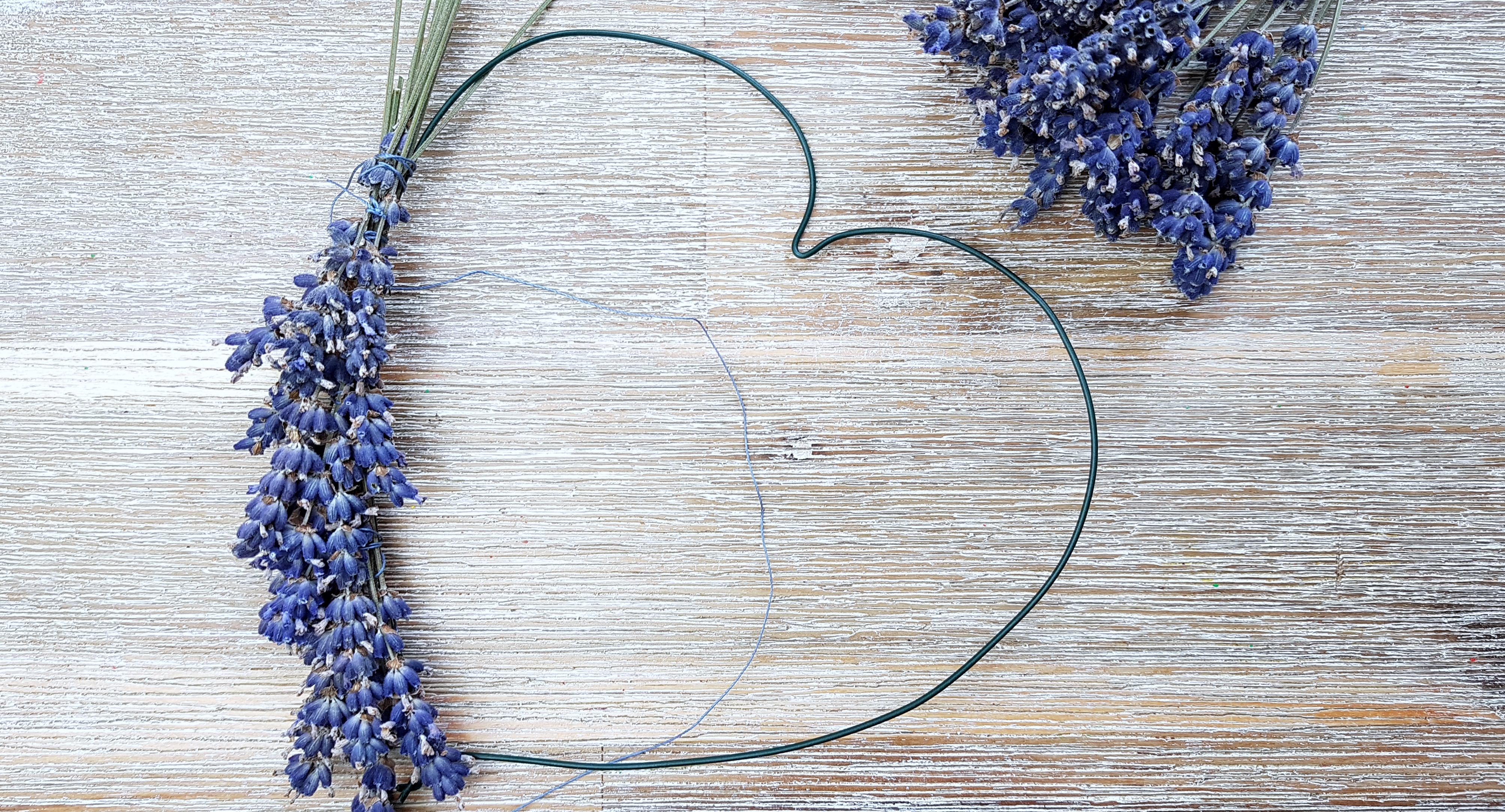 DIY Lavendelherz binden